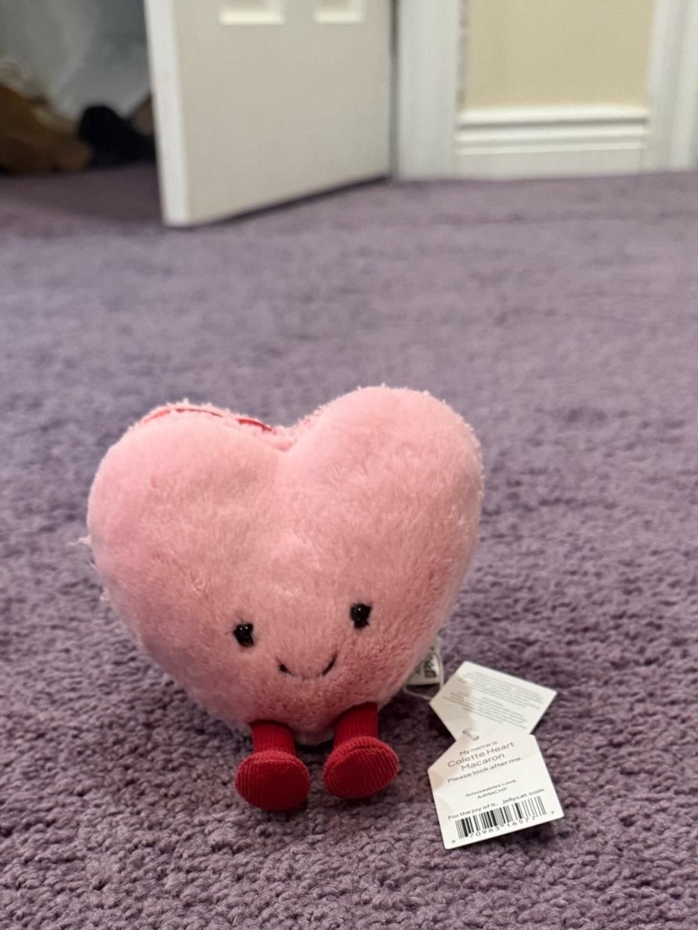 BNWT Pink heart macaroon jellycat